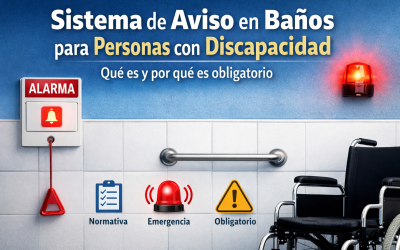 Sistema de aviso en baños para personas con discapacidad: qué es y por qué es obligatorio